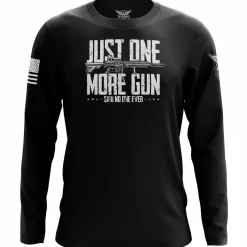 We The People Holsters Just One More Gun Long Sleeve Shirt Black New