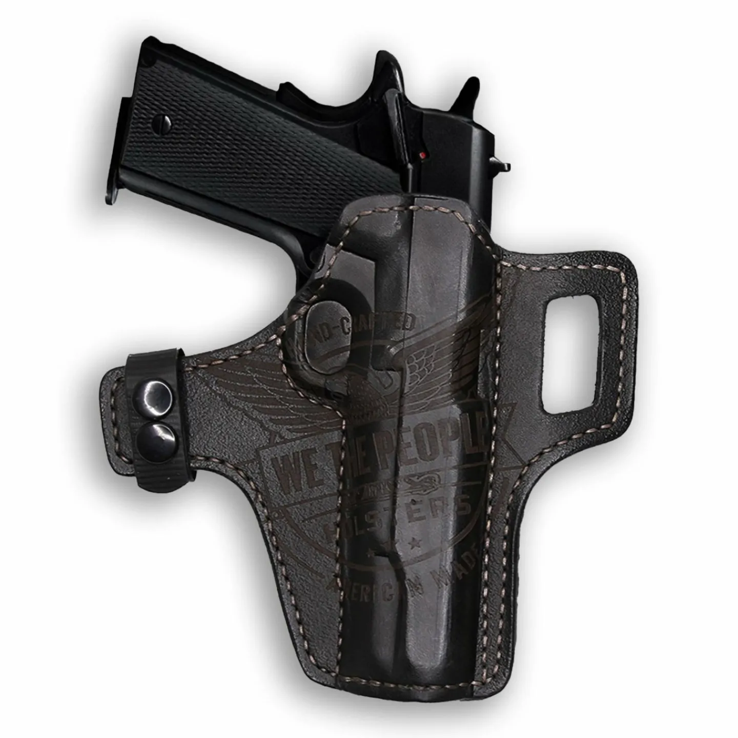 We The People Holsters Kimber 1911 5" with Rail Only Independence Leather OWB Holster Online