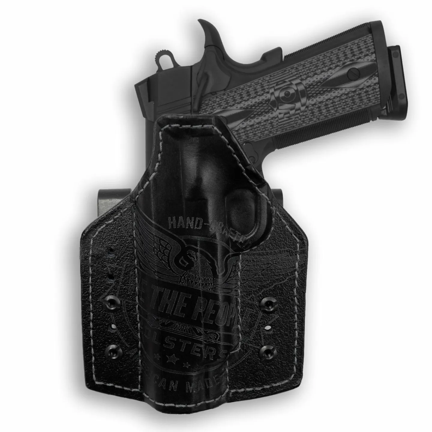 We The People Holsters Kimber 1911 5" With Rail Only Independence Leather IWB Holster Hot