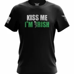 We The People Holsters Kiss me, I'm F'n Irish Short Sleeve Shirt Black Discount