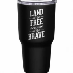 We The People Holsters Land Of The Free Because Of The Brave Stainless Steel Tumbler