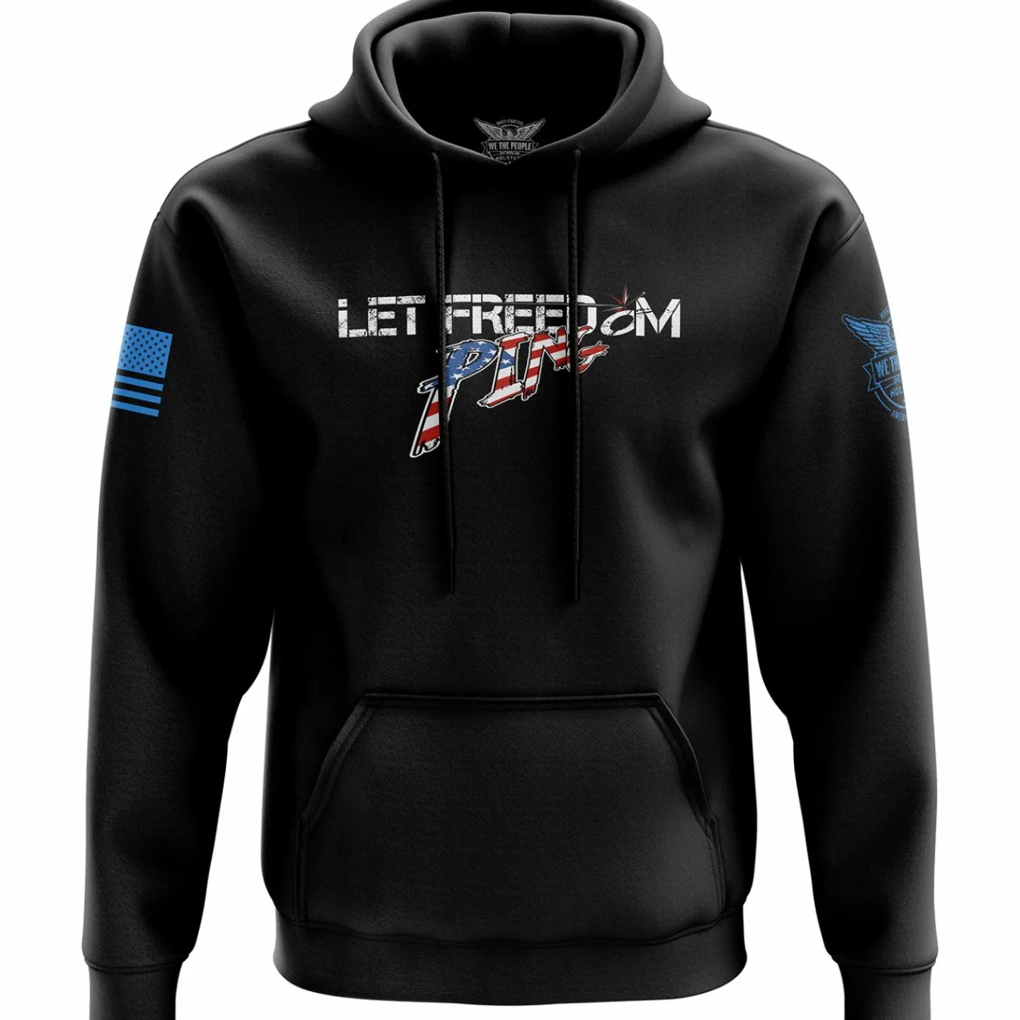 We The People Holsters Let Freedom PING Hoodie Black Clearance