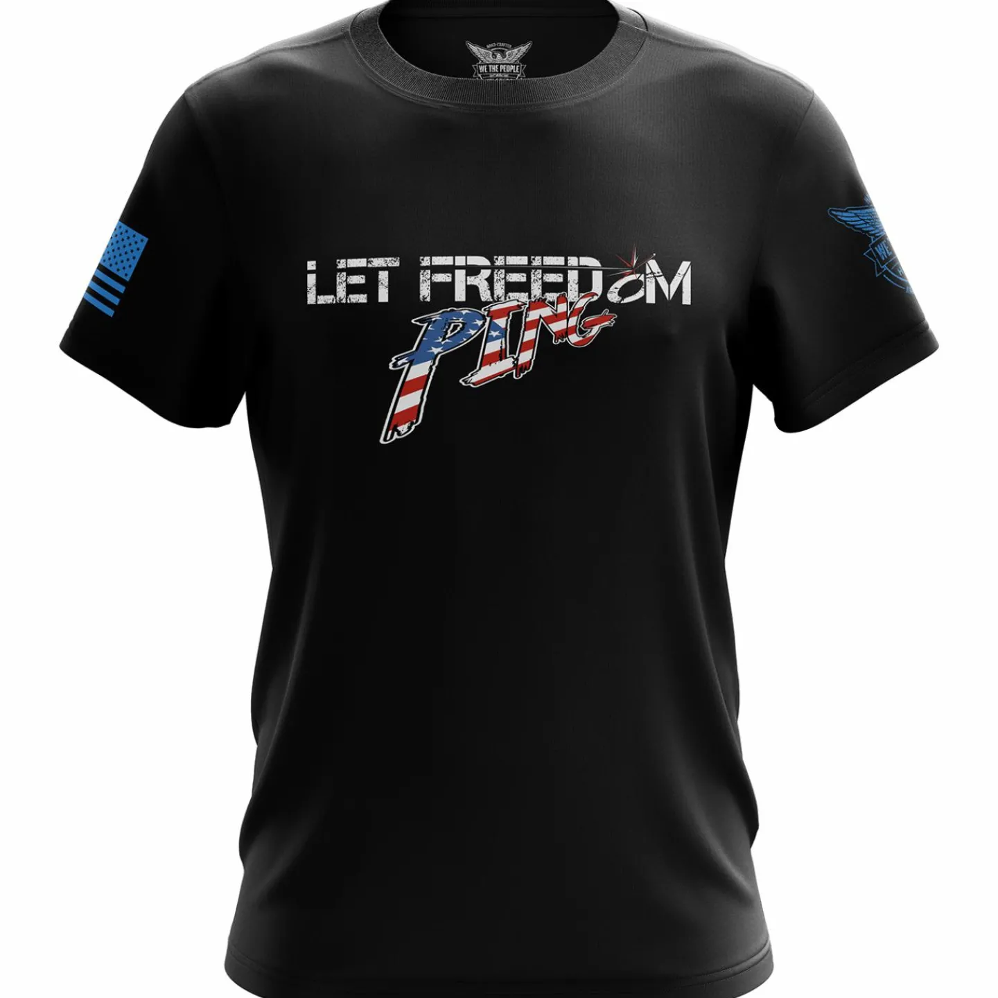 We The People Holsters Let Freedom PING Short Sleeve Shirt Black