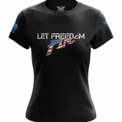 We The People Holsters Let Freedom PING Women's Short Sleeve Shirt Black Online