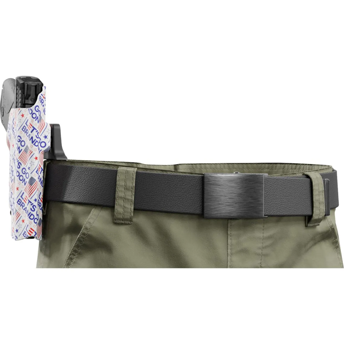 We The People Holsters Let's Go Brandon Custom Printed Holster - OWB Kydex Holster Clearance