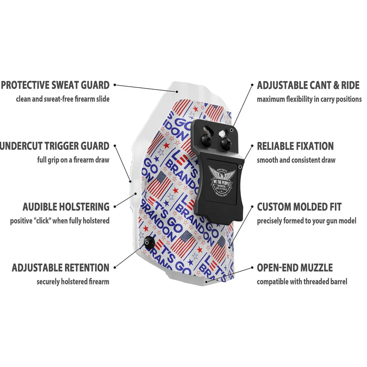 We The People Holsters Let's Go Brandon Custom Printed Holster - IWB Kydex Holster