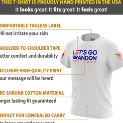 We The People Holsters Let's Go Brandon Short Sleeve Shirt New