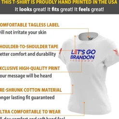 We The People Holsters Let's Go Brandon Women's Short Sleeve Shirt Clearance