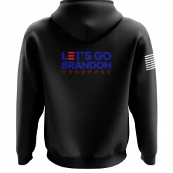 We The People Holsters Let's Go Brandon Zip Up Hoodie Black New