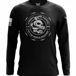 We The People Holsters Liberty And Justice Long Sleeve Shirt Black New