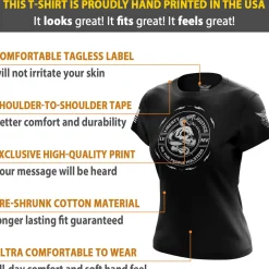 We The People Holsters Liberty And Justice Women's Short Sleeve Shirt Outlet