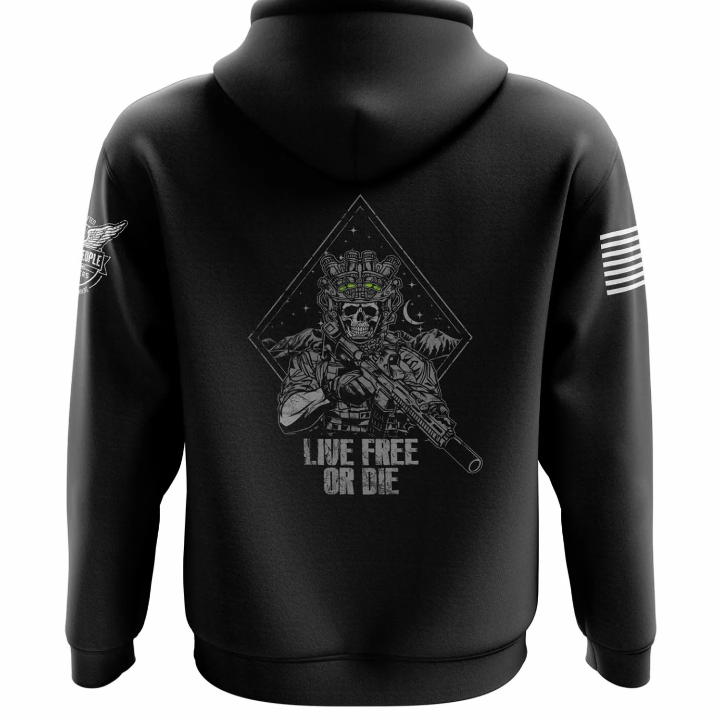 We The People Holsters Live Free or Die Hoodie Black Discount