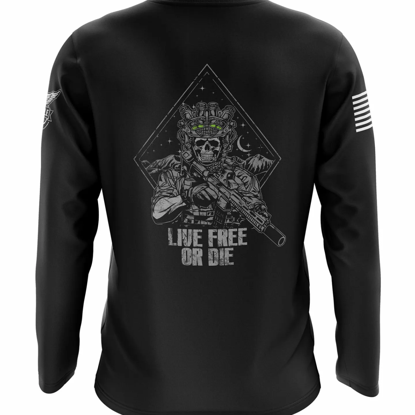 We The People Holsters Live Free or Die Long Sleeve Shirt Black Discount