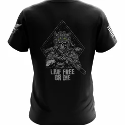 We The People Holsters Live Free or Die Short Sleeve Shirt Black New