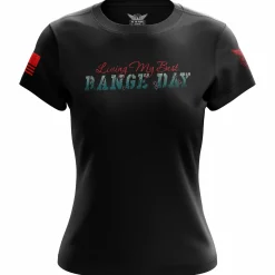 We The People Holsters Living My Best Range Day Women's Short Sleeve Shirt Black Sale