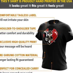 We The People Holsters Love Le Pew Short Sleeve Shirt Black Clearance