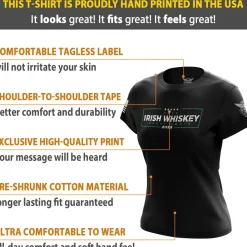 We The People Holsters Make Irish Whiskey Great Again Women's Short Sleeve Shirt Black Discount