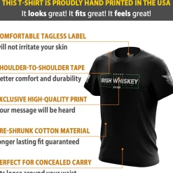 We The People Holsters Make Irish Whiskey Great Again Short Sleeve Shirt Black Online