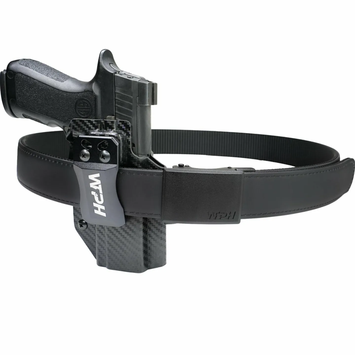 We The People Holsters Matte Reinforced Tactical Gun Belt with Ratcheting Buckle Black Hot