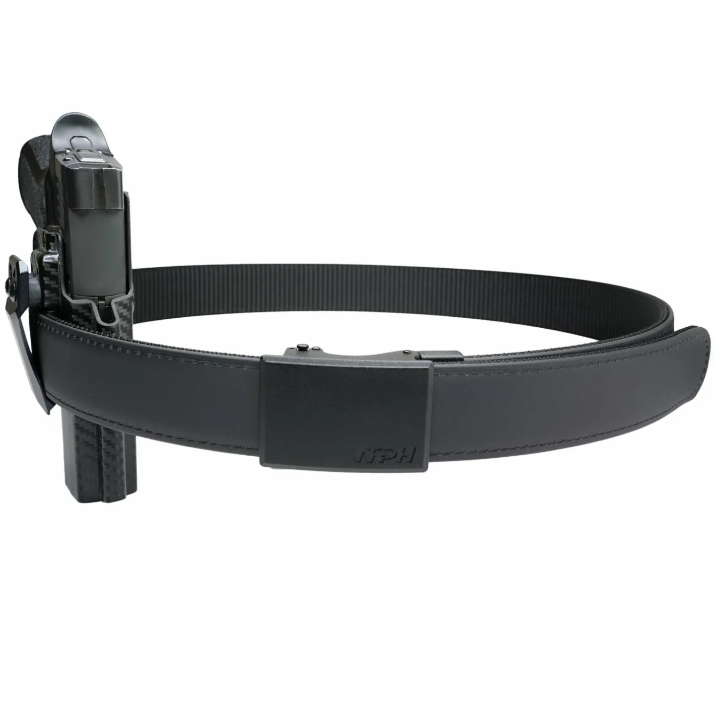 We The People Holsters Matte Reinforced Tactical Gun Belt with Ratcheting Buckle Black Hot
