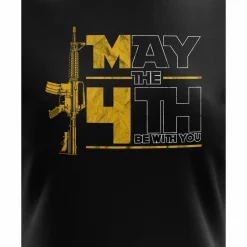 We The People Holsters May the 4th Women's Short Sleeve Shirt Black Clearance