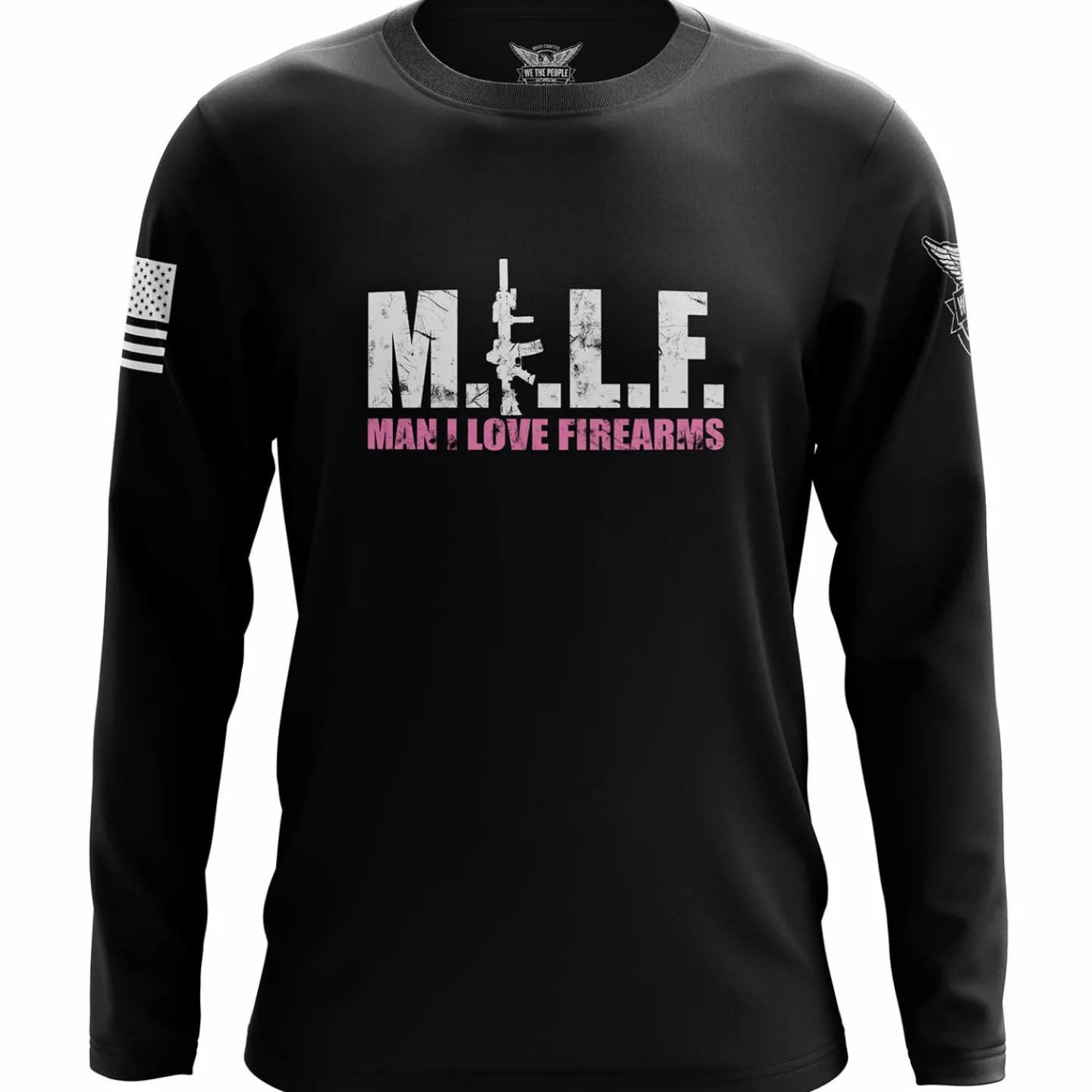 We The People Holsters M.I.L.F. V2 Long Sleeve Shirt Black