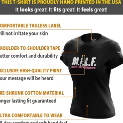 We The People Holsters M.I.L.F. V2 Women's Short Sleeve Shirt Black Best