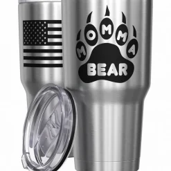 We The People Holsters Momma Bear Paw Stainless Steel Tumbler New