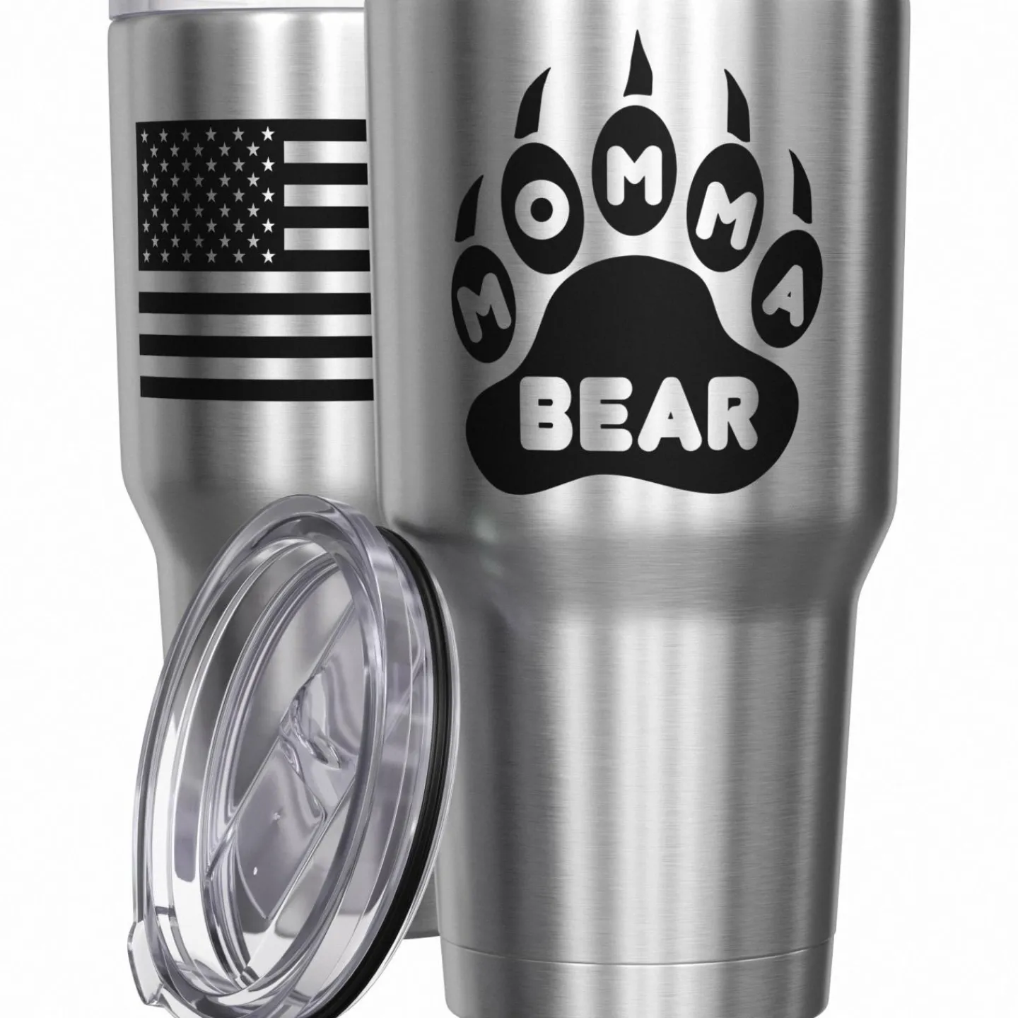 We The People Holsters Momma Bear Paw Stainless Steel Tumbler New
