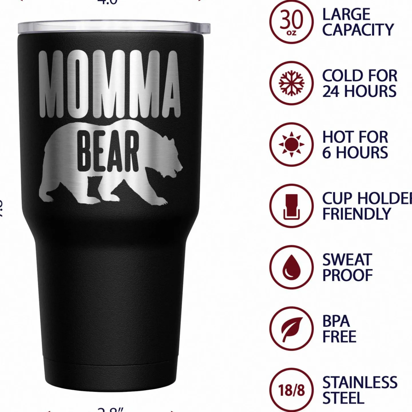 We The People Holsters Momma Bear Stainless Steel Tumbler Online