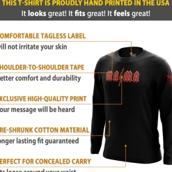 We The People Holsters Moms Rock Long Sleeve Shirt Black Hot