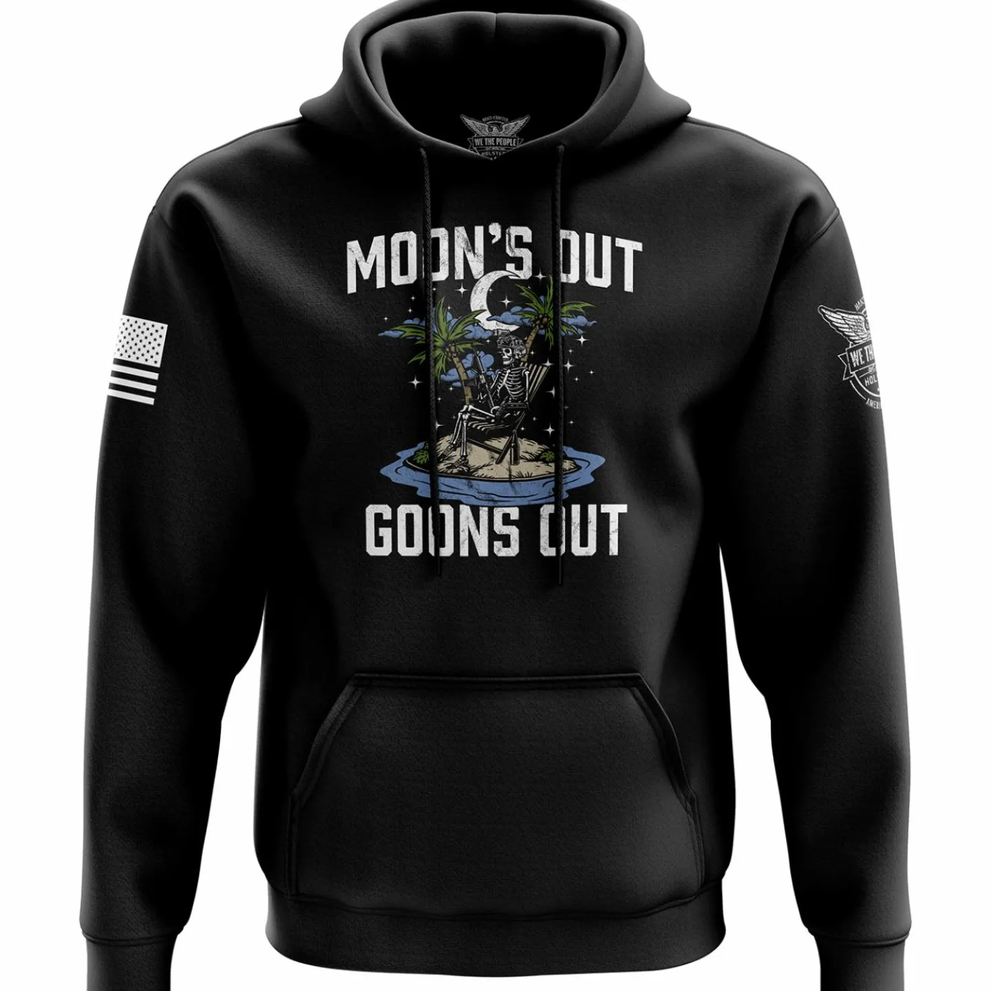 We The People Holsters Moon's Out Goons Out Hoodie Black Online
