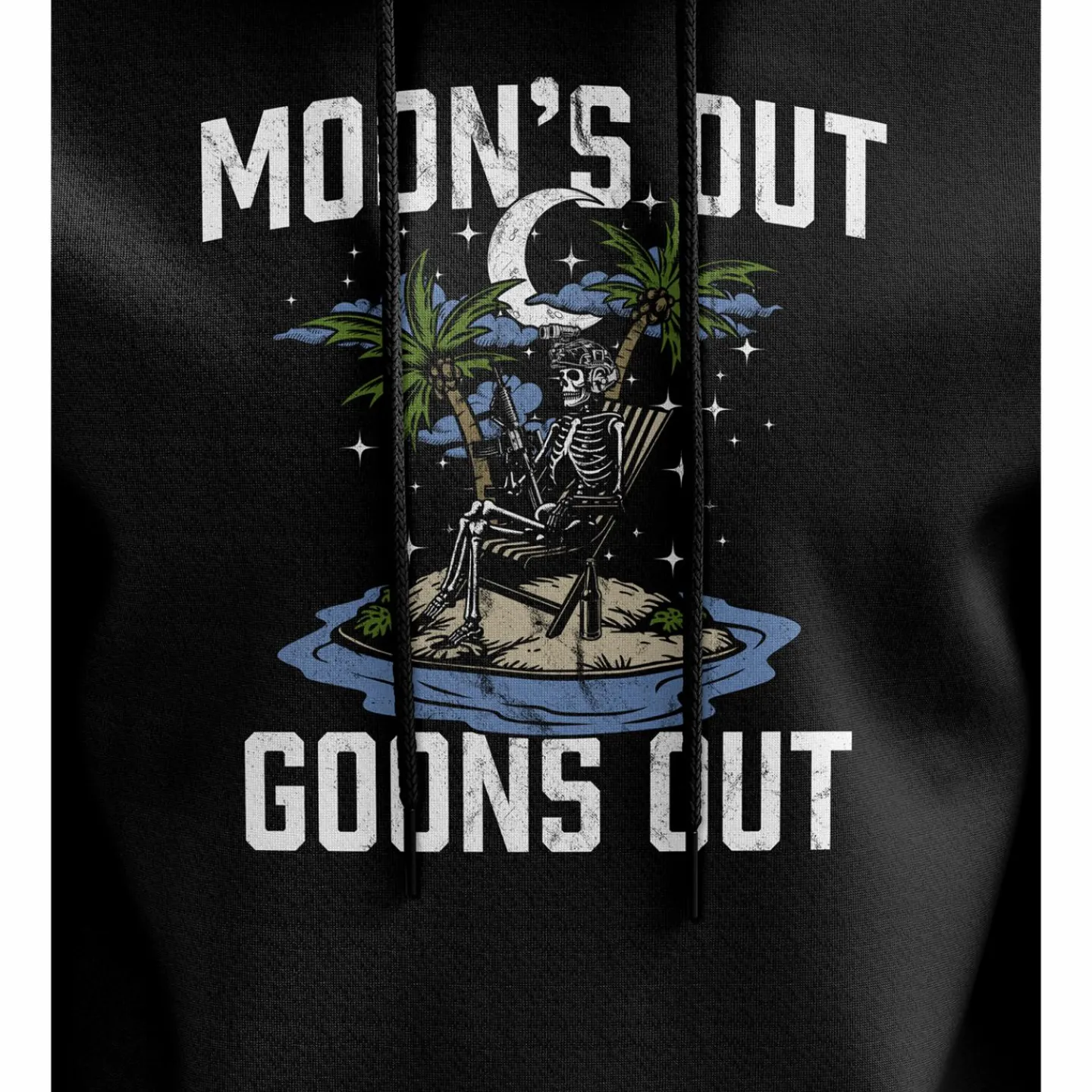 We The People Holsters Moon's Out Goons Out Hoodie Black Online