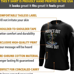 We The People Holsters Moon's Out Goons Out Long Sleeve Shirt Black Online