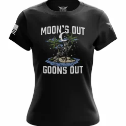 We The People Holsters Moon's Out Goons Out Women's Short Sleeve Shirt Black Outlet