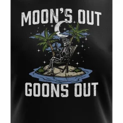 We The People Holsters Moon's Out Goons Out Women's Short Sleeve Shirt Black Outlet