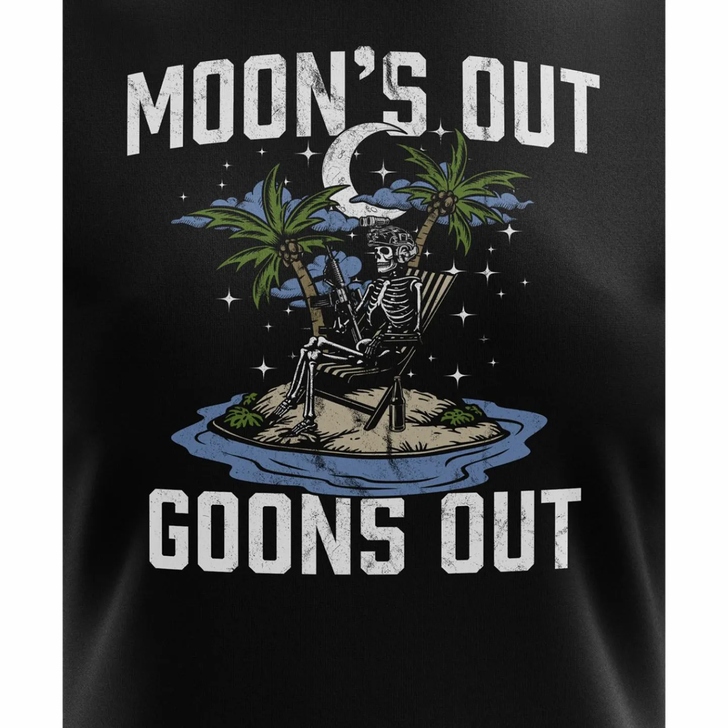 We The People Holsters Moon's Out Goons Out Women's Short Sleeve Shirt Black Outlet