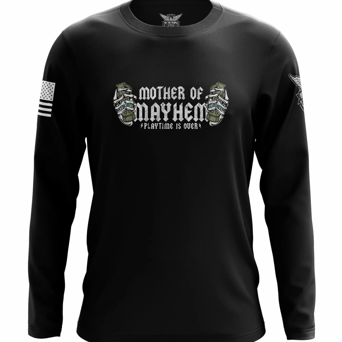 We The People Holsters Mother of Mayhem Long Sleeve Shirt Black