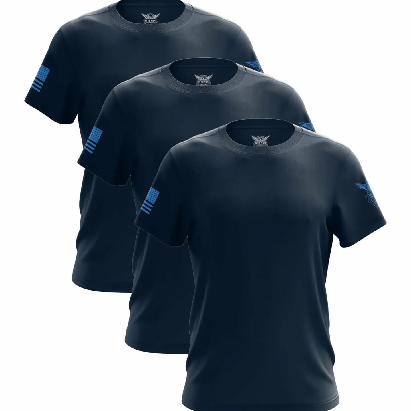 We The People Holsters Freedom Short Sleeve Shirt Bundle (3 Pack) Navy Blue Online