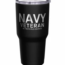 We The People Holsters Navy Vet + American Flag Stainless Steel Tumbler Best