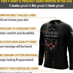 We The People Holsters Need Not Comply Long Sleeve Shirt Black Clearance