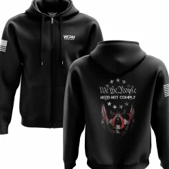 We The People Holsters Need Not Comply Zip Up Hoodie Black Sale