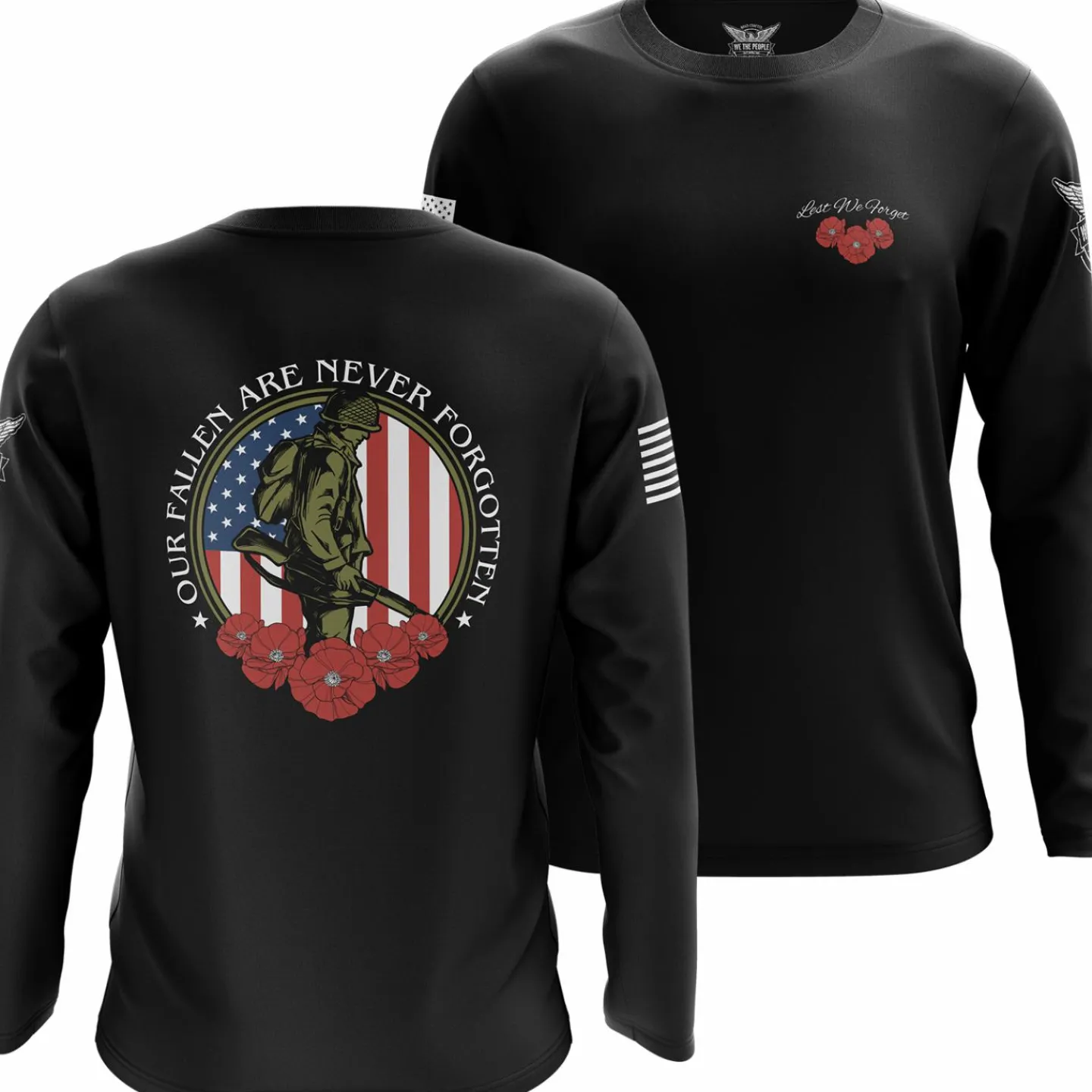 We The People Holsters Never Forgotten Long Sleeve Shirt Black Online