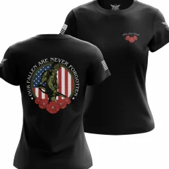 We The People Holsters Never Forgotten Women's Short Sleeve Shirt Black Sale