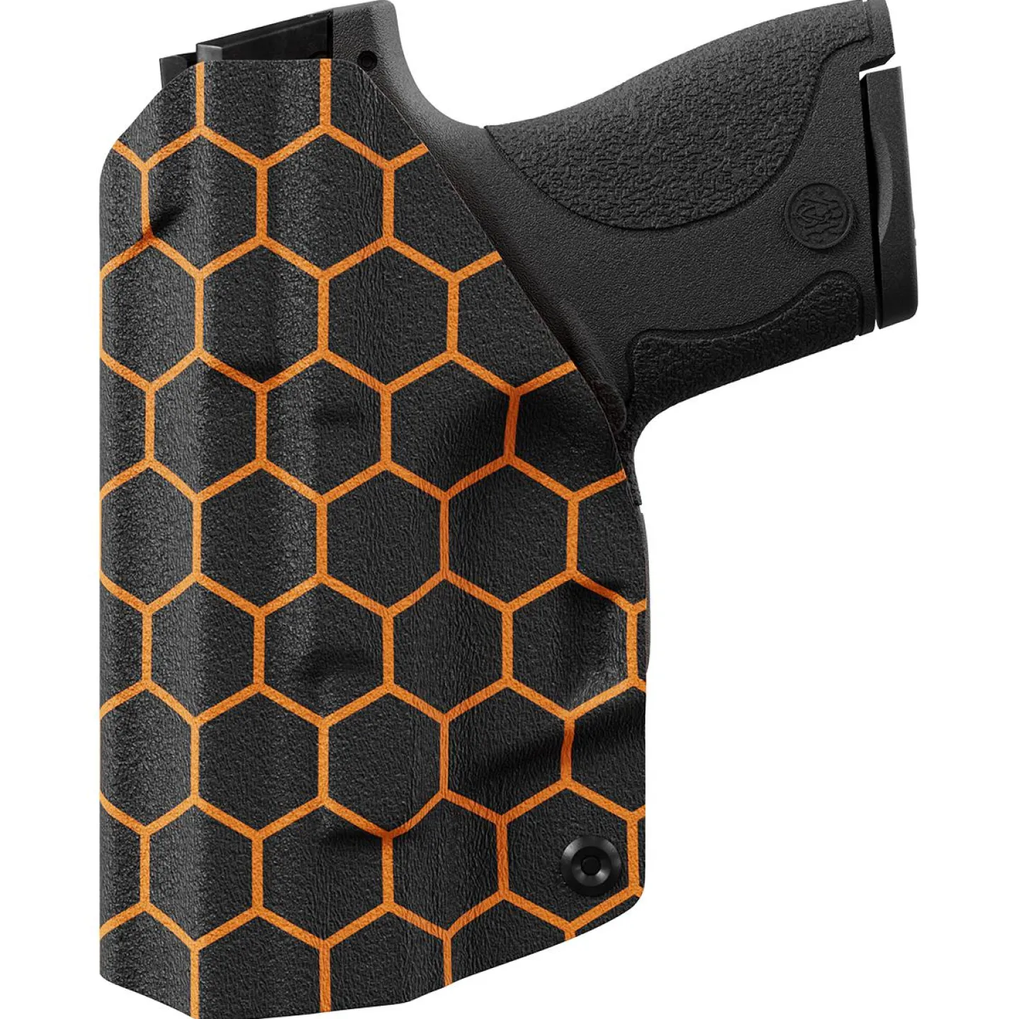 We The People Holsters Orange Honeycomb Custom Printed Holster - IWB Kydex Holster Outlet