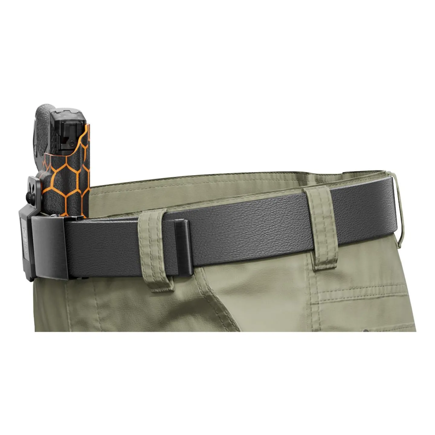 We The People Holsters Orange Honeycomb Custom Printed Holster - IWB Kydex Holster Outlet