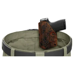 We The People Holsters Orange Topographic Map Custom Printed Holster - IWB Kydex Holster Best
