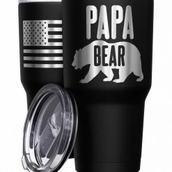 We The People Holsters Papa Bear Stainless Steel Tumbler New