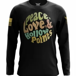 We The People Holsters Peace, Love, & Hollow Points Long Sleeve Shirt Black Discount
