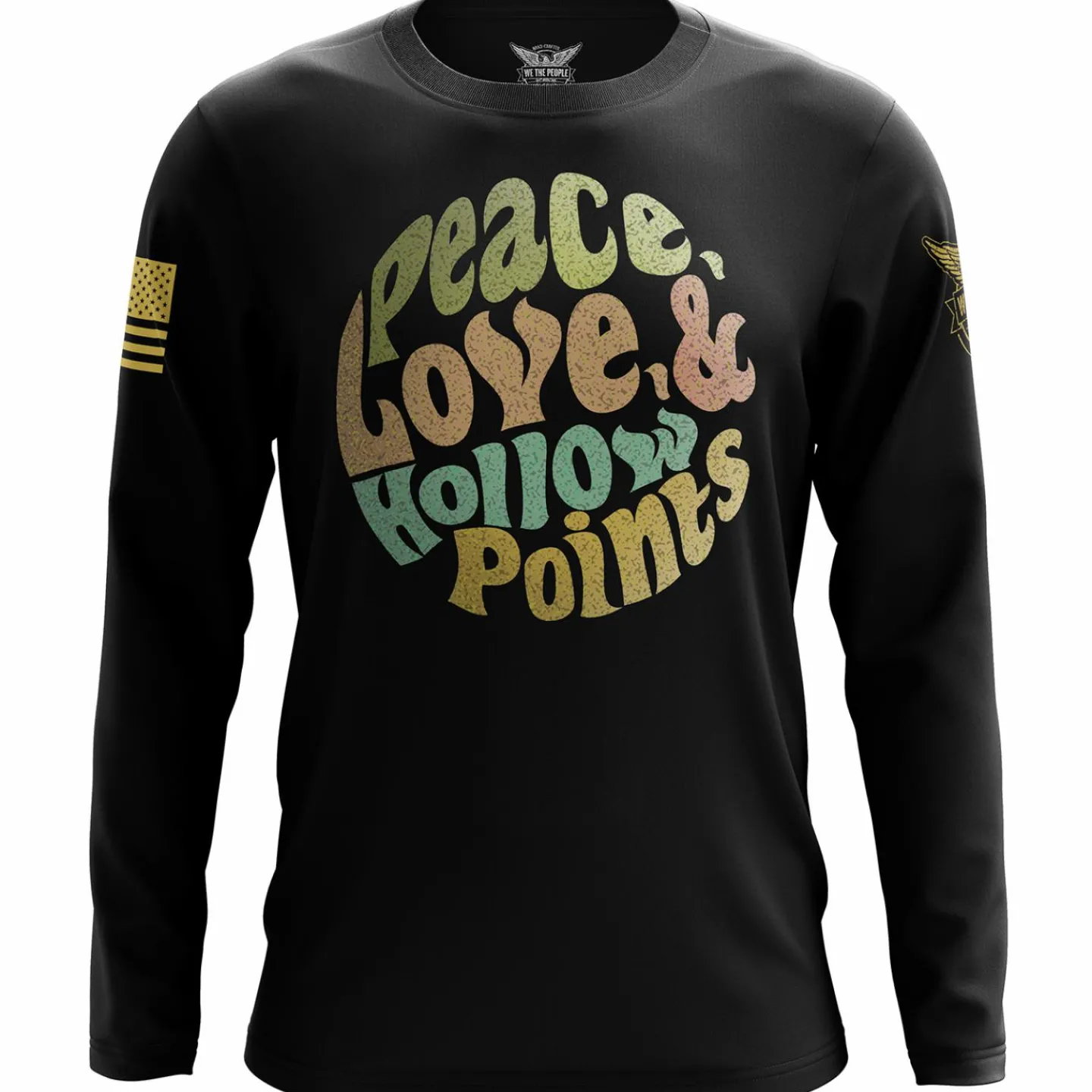 We The People Holsters Peace, Love, & Hollow Points Long Sleeve Shirt Black Discount